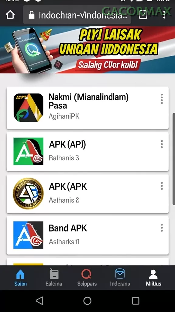 Cuplikan layar RPVIP4 — pengaturan akun